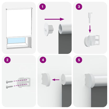 Tenda a Rullo Oscurante 125x150 cm Larghezza Tessuto 121,6 cm | homemem39
