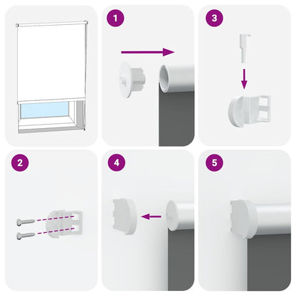 Tenda a Rullo Oscurante 165x150 cm Larghezza Tessuto 161,6 cm - homemem39