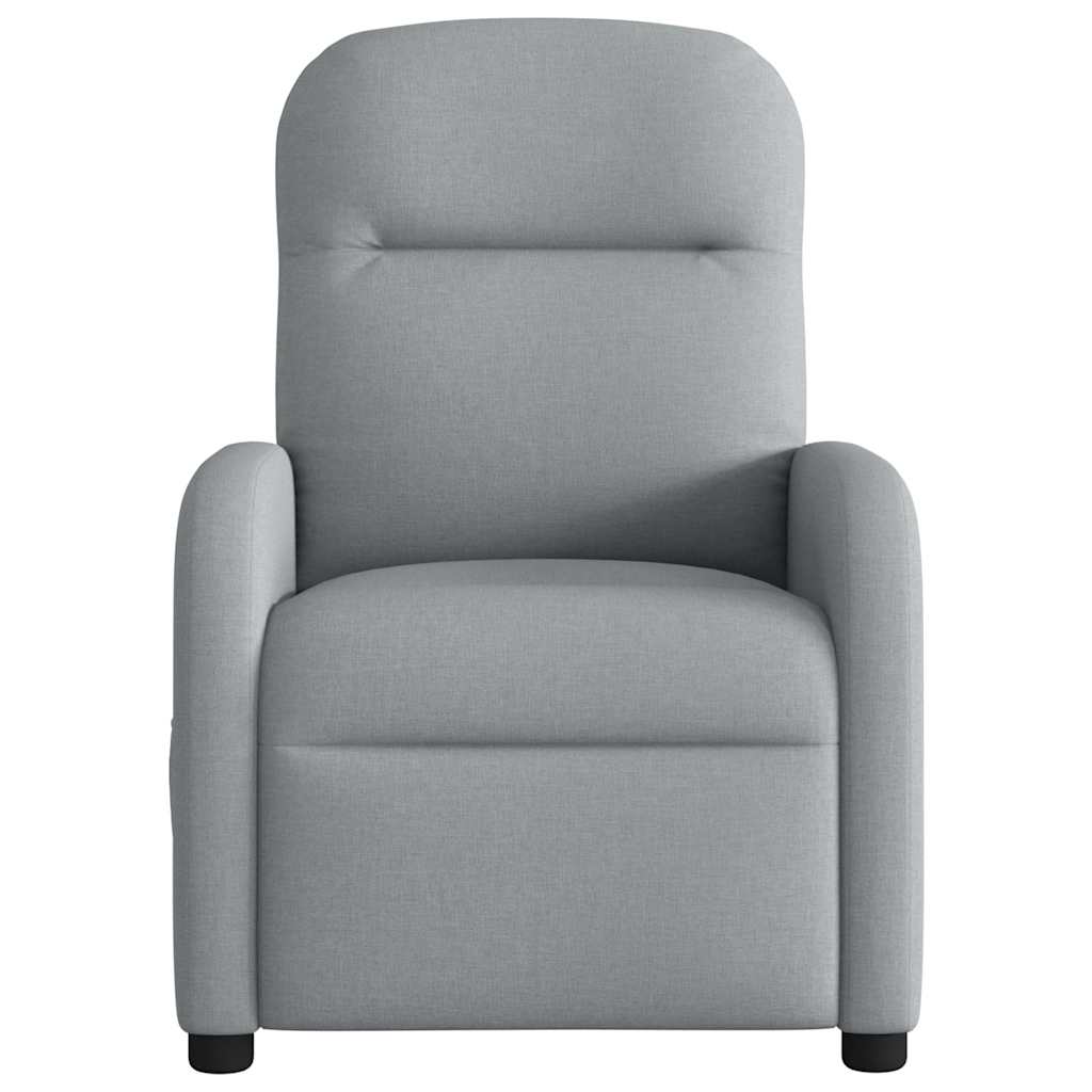 Poltrona Reclinabile in Tessuto Grigio Chiaro | homemem39