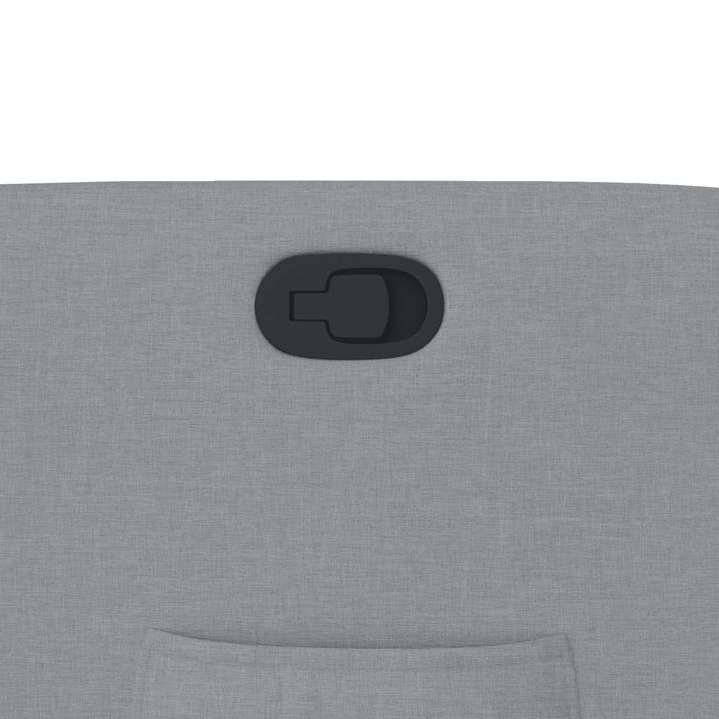 Poltrona Reclinabile in Tessuto Grigio Chiaro | homemem39