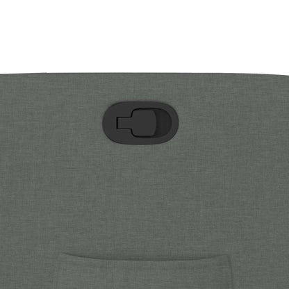 Poltrona Reclinabile in Tessuto Grigio Scuro