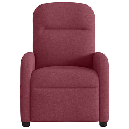 Poltrona Reclinabile in Tessuto Rosso Vino | homemem39