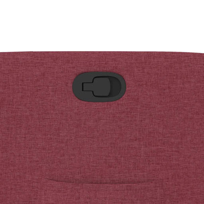Poltrona Reclinabile in Tessuto Rosso Vino - homemem39