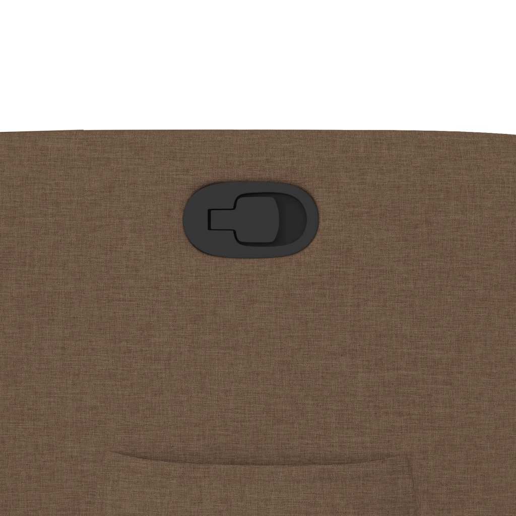 Poltrona Reclinabile in Tessuto Marrone - homemem39