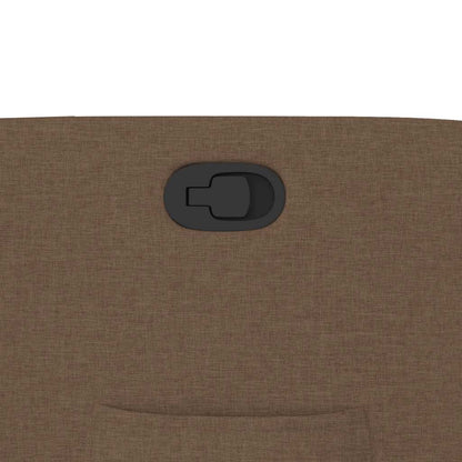 Poltrona Reclinabile in Tessuto Marrone - homemem39