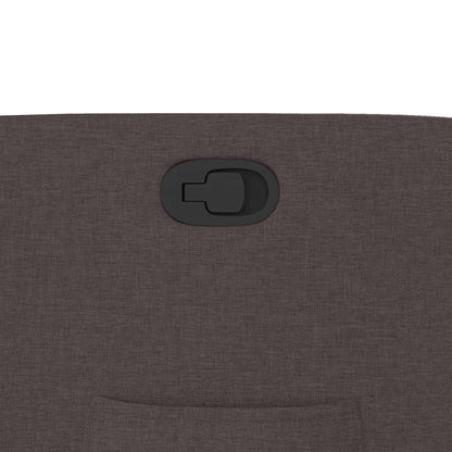 Poltrona Reclinabile Marrone Scuro in Tessuto - homemem39