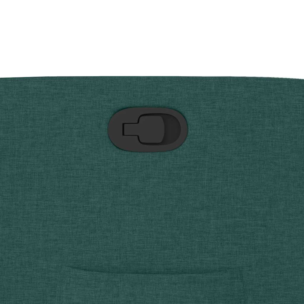 Poltrona Reclinabile in Tessuto Verde Scuro - homemem39