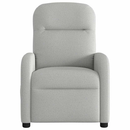Poltrona Reclinabile in Tessuto Grigio Nuvola
