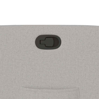 Poltrona Reclinabile in Tessuto Grigio Nuvola | homemem39