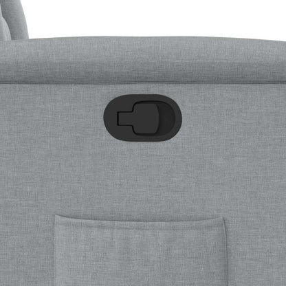 Poltrona Reclinabile in Tessuto Grigio Chiaro