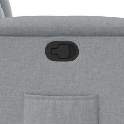 Poltrona Reclinabile in Tessuto Grigio Chiaro - homemem39