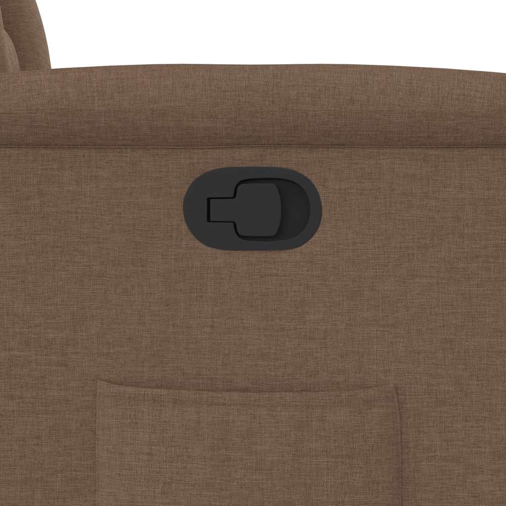 Poltrona Reclinabile in Tessuto Marrone