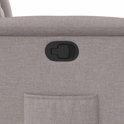 Poltrona Reclinabile in Tessuto Tortora - homemem39