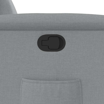 Poltrona Reclinabile in Tessuto Grigio Chiaro - homemem39