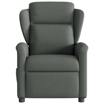 Poltrona Reclinabile in Tessuto Grigio Scuro