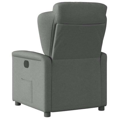 Poltrona Reclinabile in Tessuto Grigio Scuro