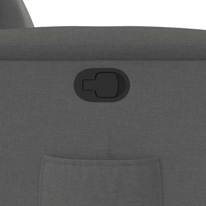 Poltrona Reclinabile in Tessuto Grigio Scuro