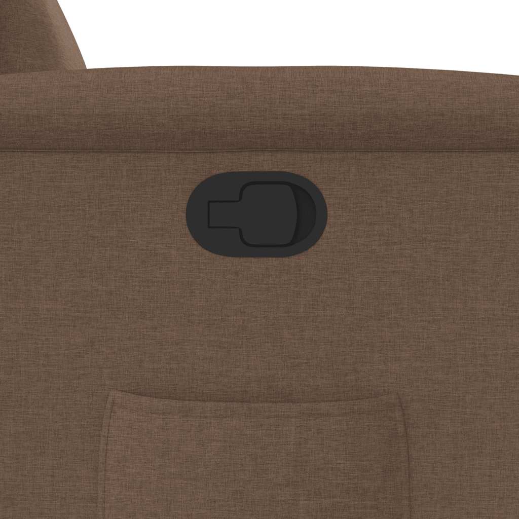 Poltrona Reclinabile in Tessuto Marrone - homemem39