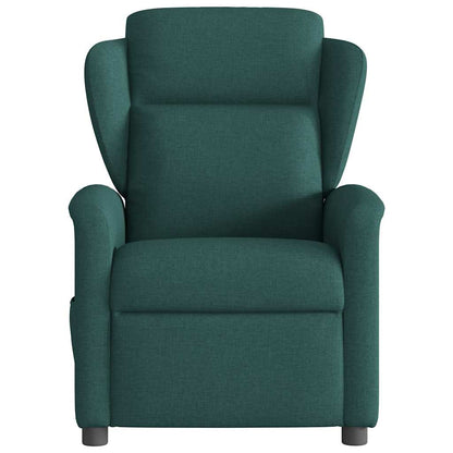Poltrona Reclinabile in Tessuto Verde Scuro