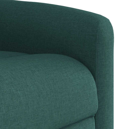 Poltrona Reclinabile in Tessuto Verde Scuro