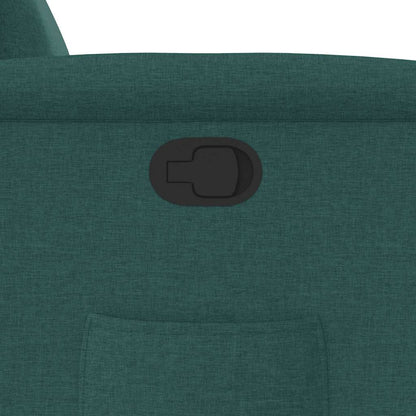 Poltrona Reclinabile in Tessuto Verde Scuro