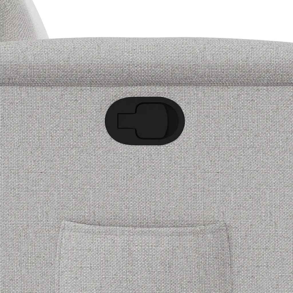 Poltrona Reclinabile in Tessuto Grigio Nuvola | homemem39