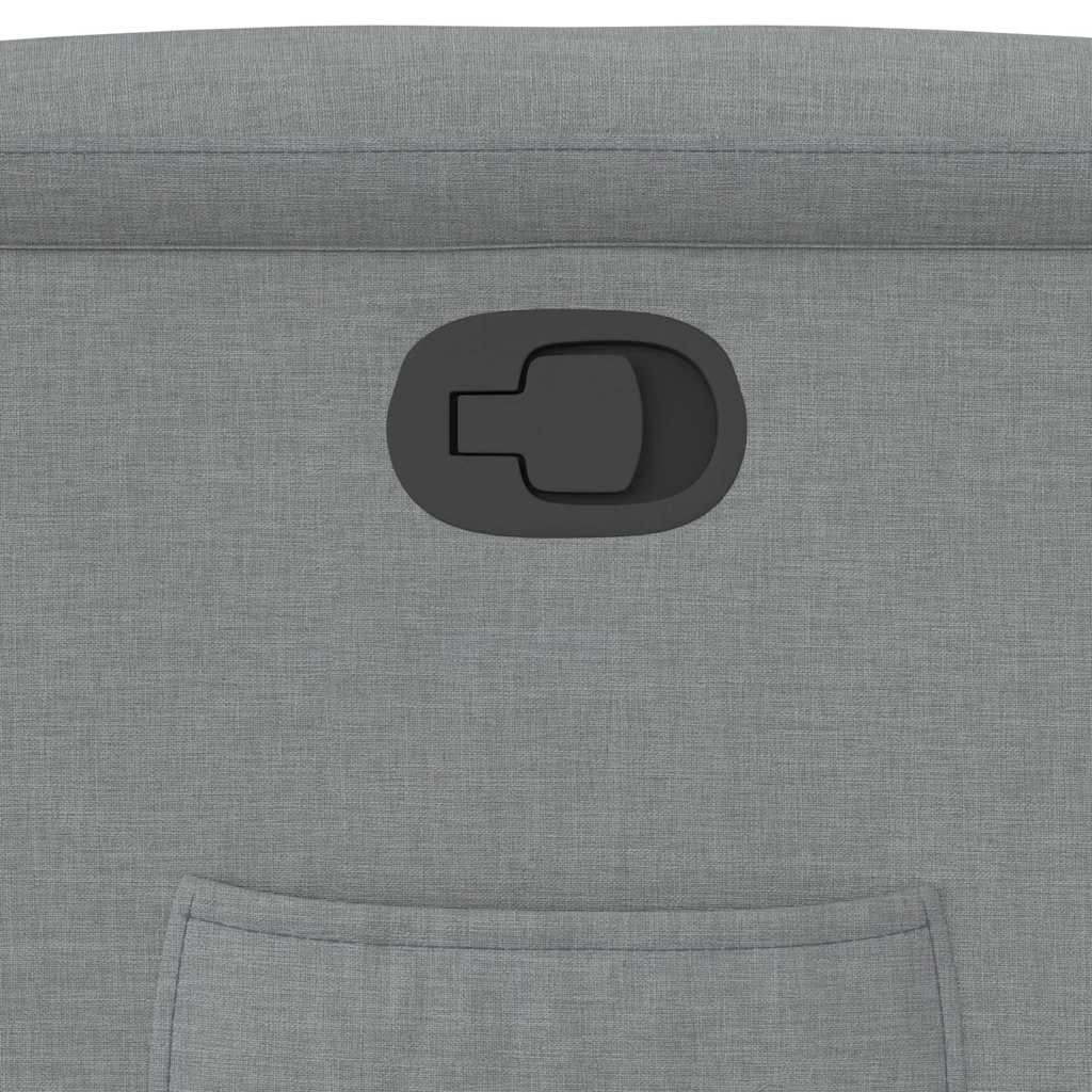 Poltrona Reclinabile in Tessuto Grigio Chiaro | homemem39