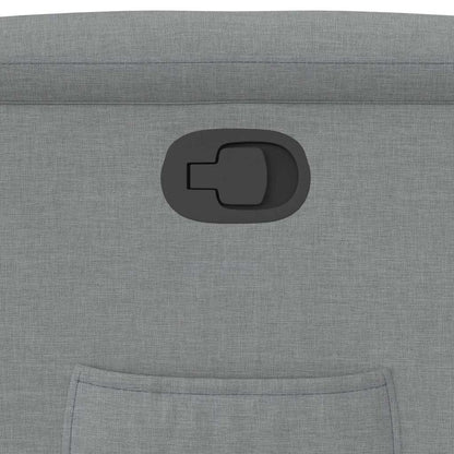 Poltrona Reclinabile in Tessuto Grigio Chiaro