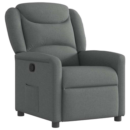 Poltrona Reclinabile in Tessuto Grigio Scuro | homemem39