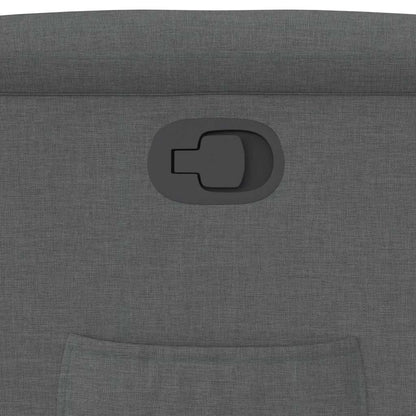 Poltrona Reclinabile in Tessuto Grigio Scuro