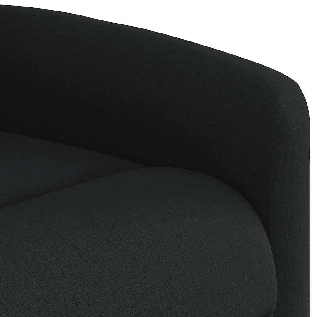 Poltrona Reclinabile in Tessuto Nero | homemem39