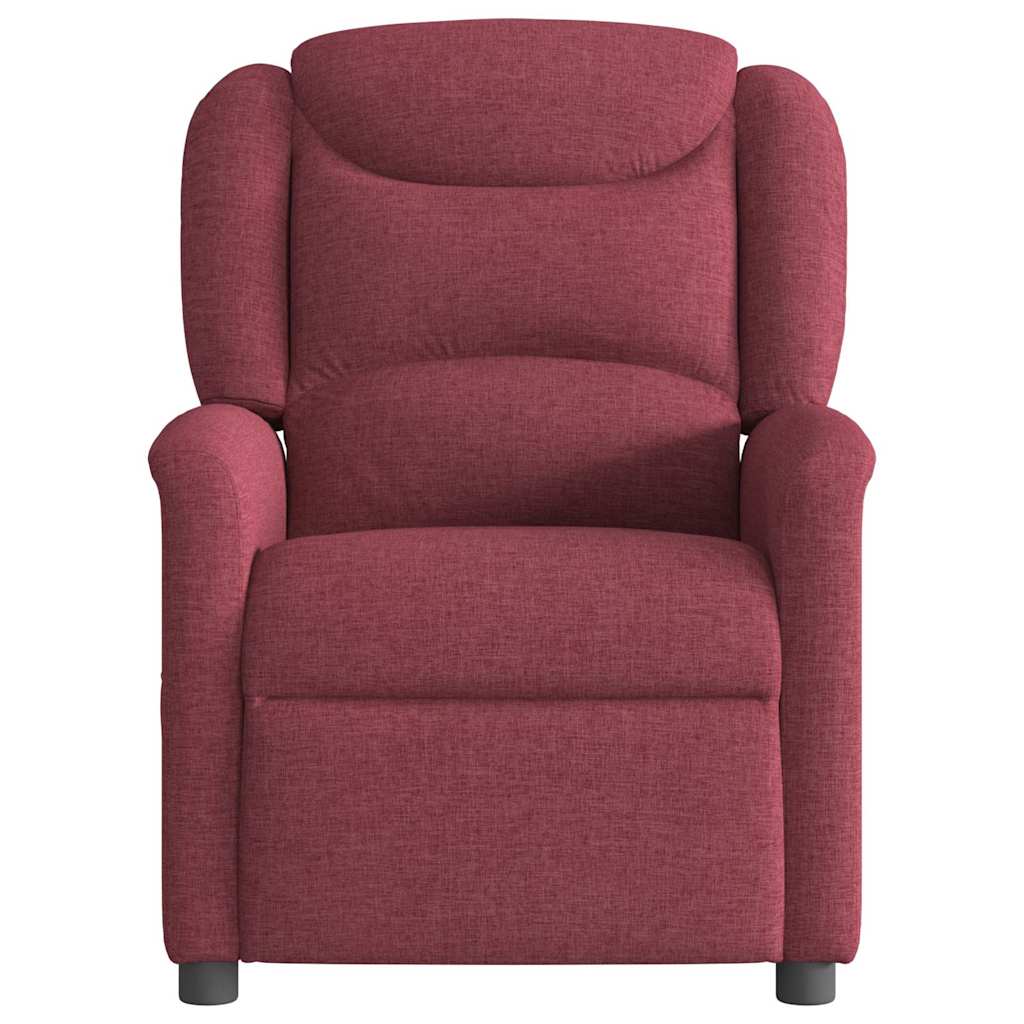 Poltrona Reclinabile in Rosso Vino