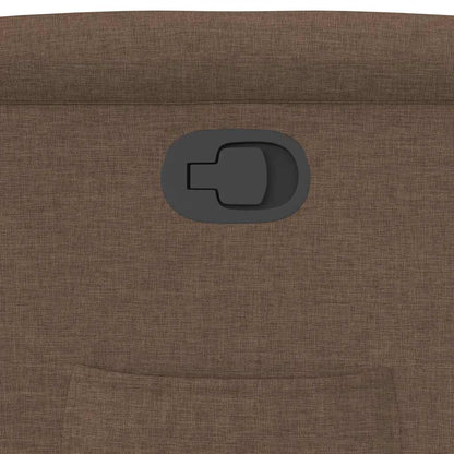 Poltrona Reclinabile in Tessuto Marrone - homemem39