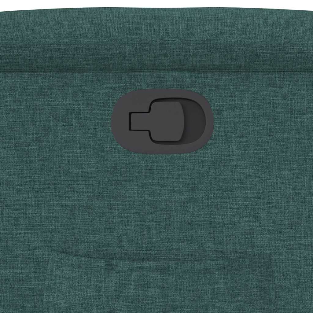Poltrona Reclinabile in Tessuto Verde Scuro - homemem39