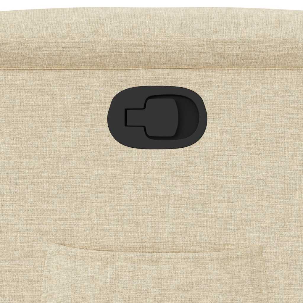 Poltrona Reclinabile in Tessuto Crema - homemem39