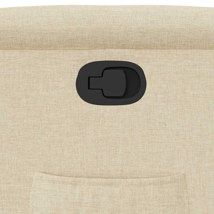 Poltrona Reclinabile in Tessuto Crema - homemem39