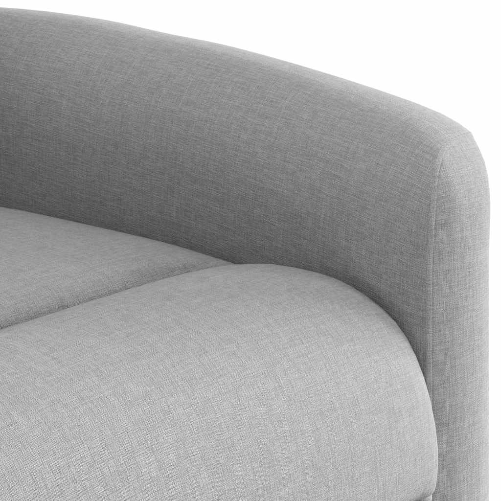 Poltrona Reclinabile in Tessuto Grigio Nuvola