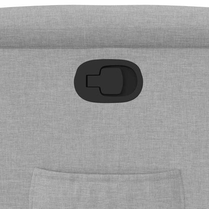 Poltrona Reclinabile in Tessuto Grigio Nuvola - homemem39