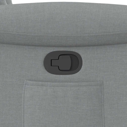 Poltrona Reclinabile in Tessuto Grigio Chiaro | homemem39