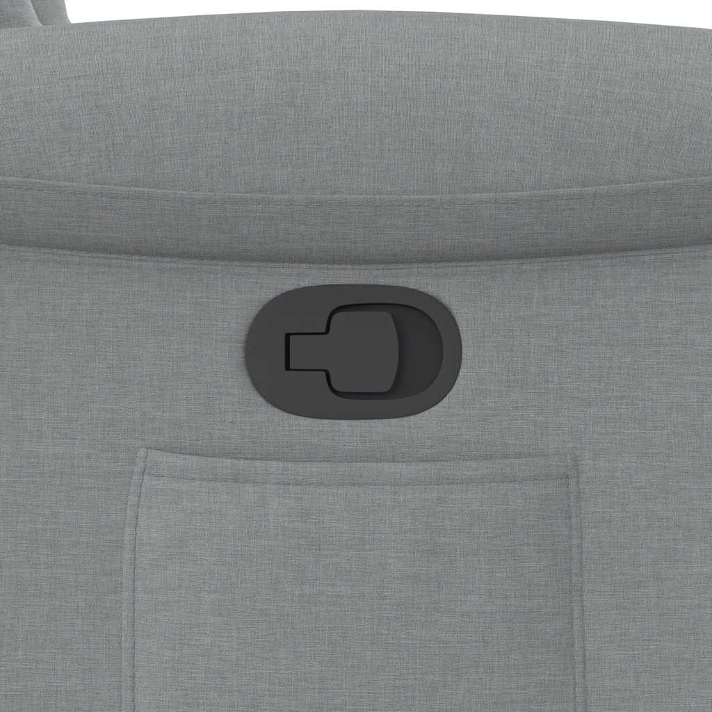 Poltrona Reclinabile in Tessuto Grigio Chiaro - homemem39