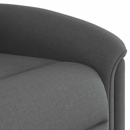 Poltrona Reclinabile in Tessuto Grigio Scuro