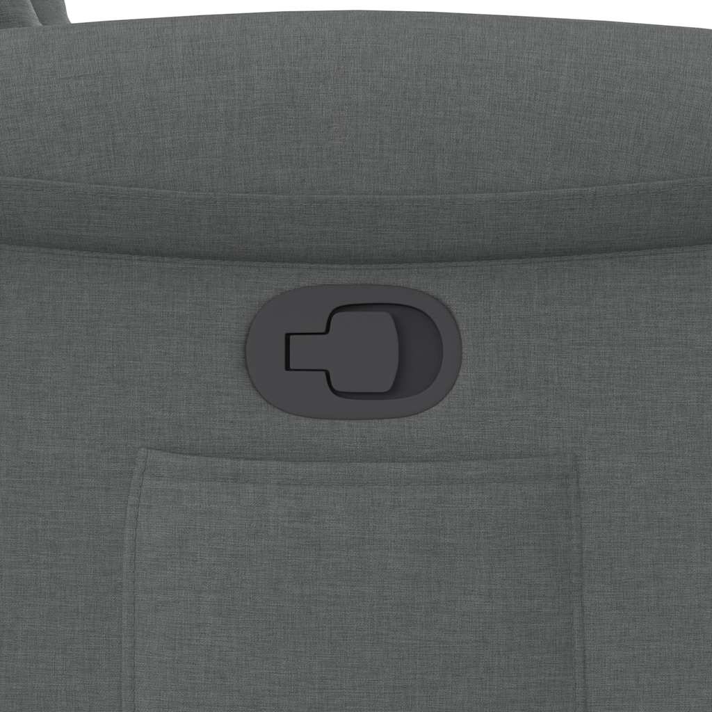 Poltrona Reclinabile in Tessuto Grigio Scuro - homemem39