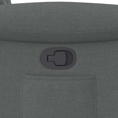 Poltrona Reclinabile in Tessuto Grigio Scuro - homemem39