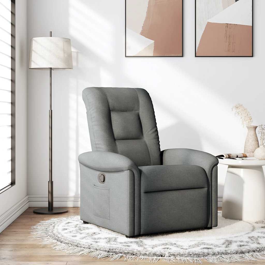 Poltrona Reclinabile in Tessuto Grigio Scuro | homemem39