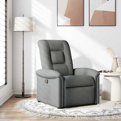 Poltrona Reclinabile in Tessuto Grigio Scuro | homemem39