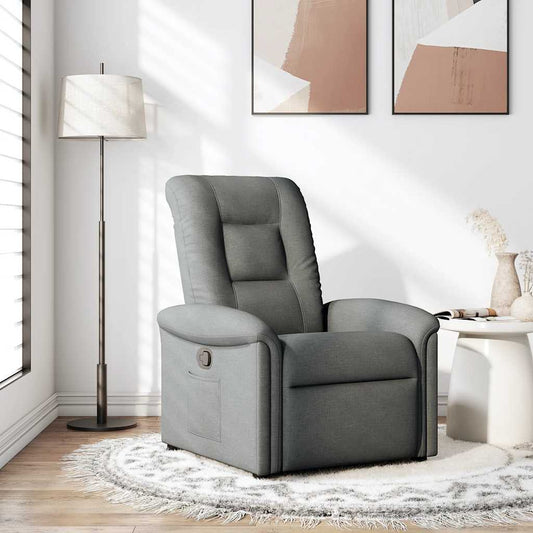Poltrona Reclinabile in Tessuto Grigio Scuro | homemem39