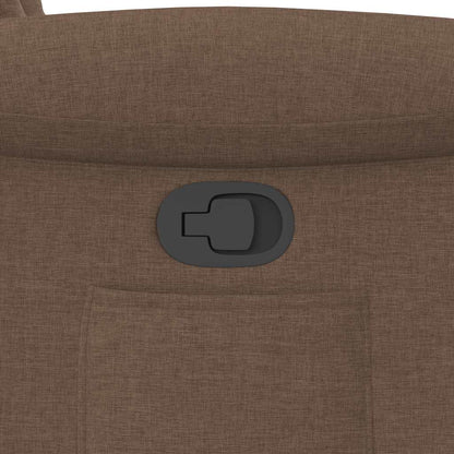 Poltrona Reclinabile in Tessuto Marrone - homemem39