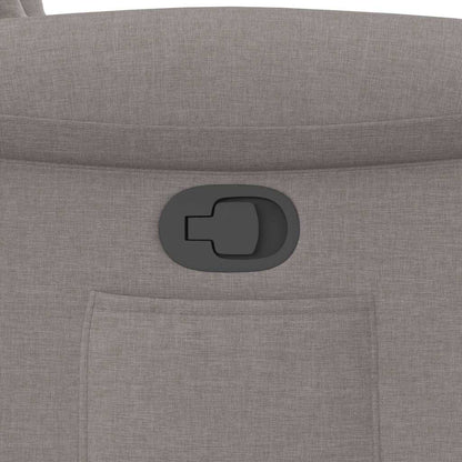 Poltrona Reclinabile in Tessuto Tortora - homemem39