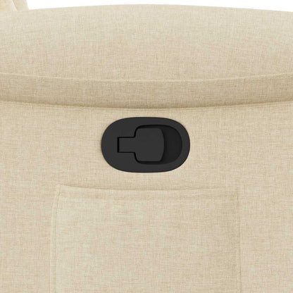 Poltrona Reclinabile in Tessuto Crema