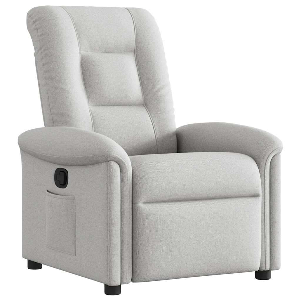 Poltrona Reclinabile in Tessuto Grigio Nuvola | homemem39